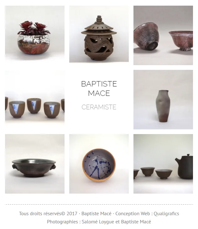 Site Baptiste Macé céramiste