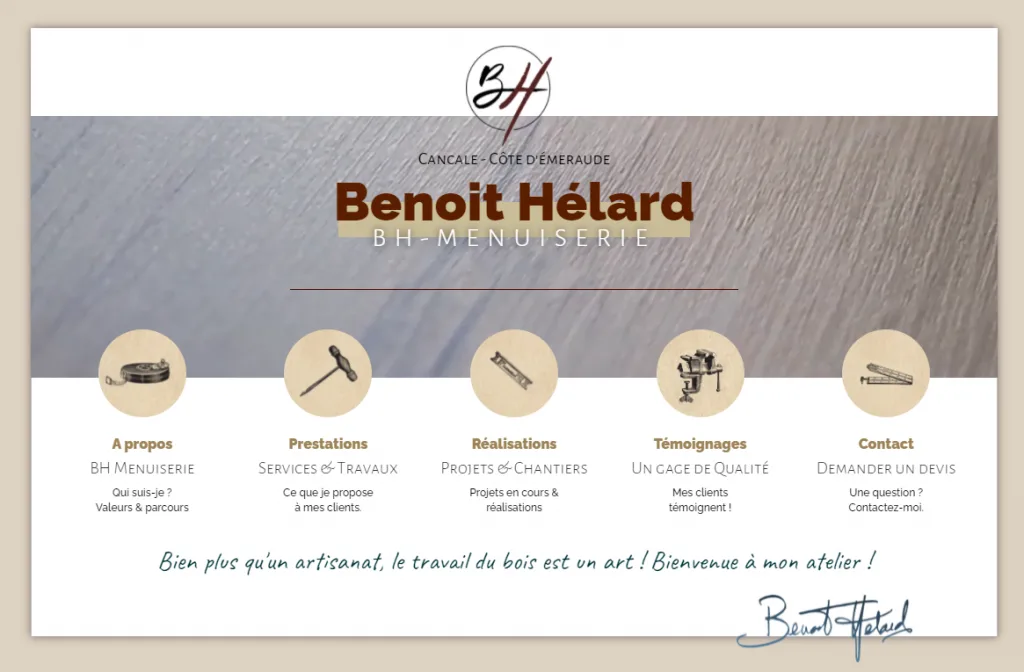 Site BH Menuiserie