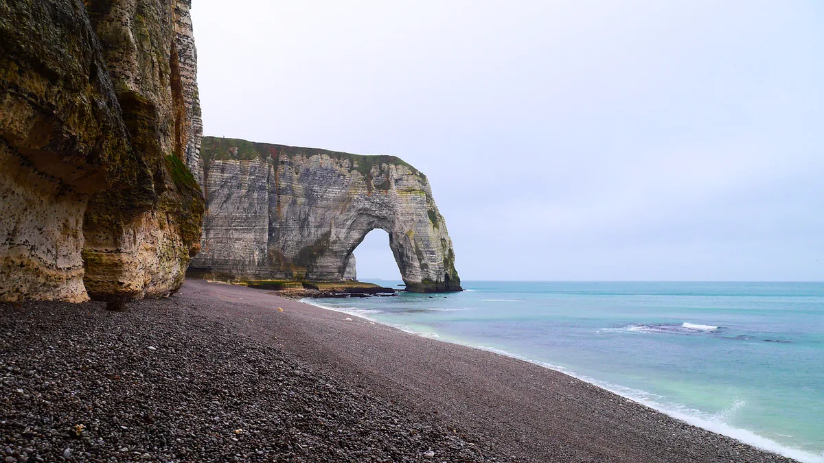 Plage de la Côte de Nacre en Normandie