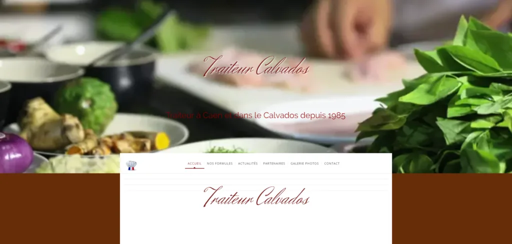 Site Calvados Traiteur