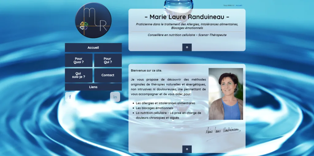 Site Marie-Laure Randuineau, thérapeute
